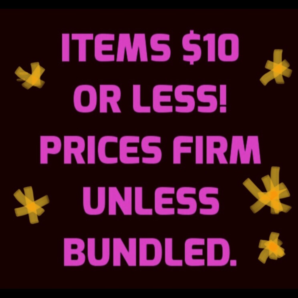Lots of items for $10 or less!!